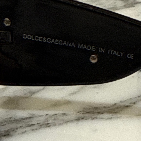 Vintage Dolce & Gabbana Vintage Logo Shield Sunglasses Women OS Black Gold